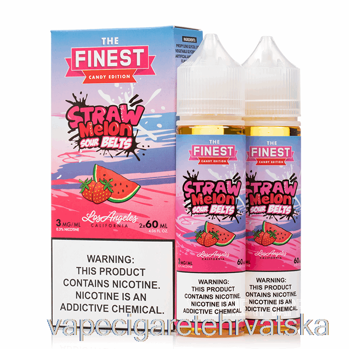 Vape Cigarete Straw Melon Sour Belts - The Finest Candy Edition - 120ml 3mg